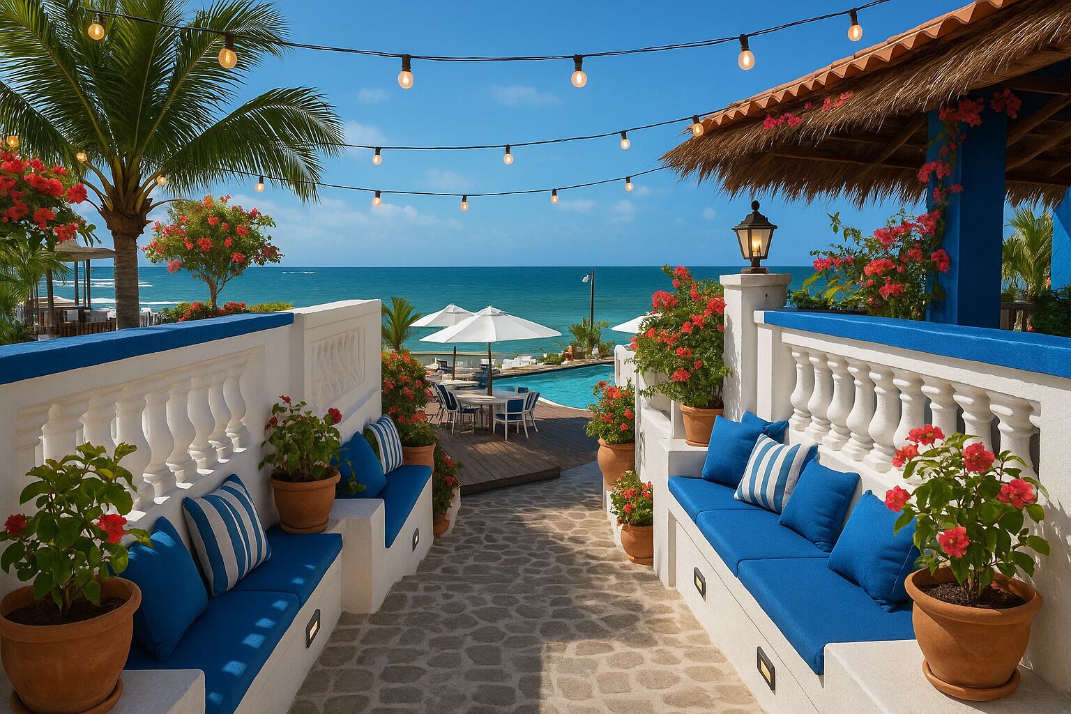 4 piscinas al aire libre, sombrillas, sillones reclinables de piscina