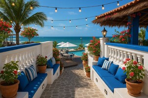 4 piscinas al aire libre, sombrillas, sillones reclinables de piscina