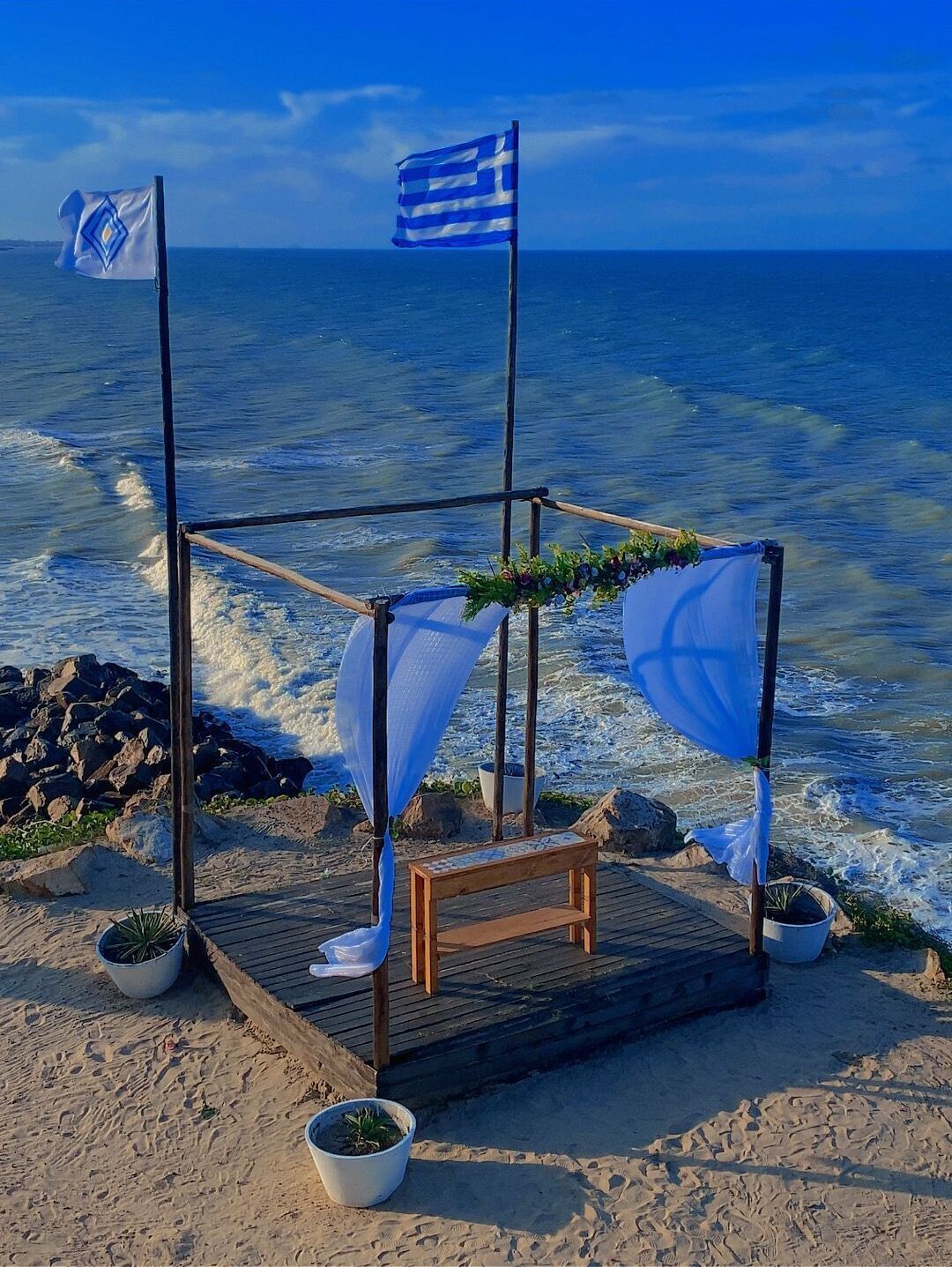 Zona para bodas al aire libre