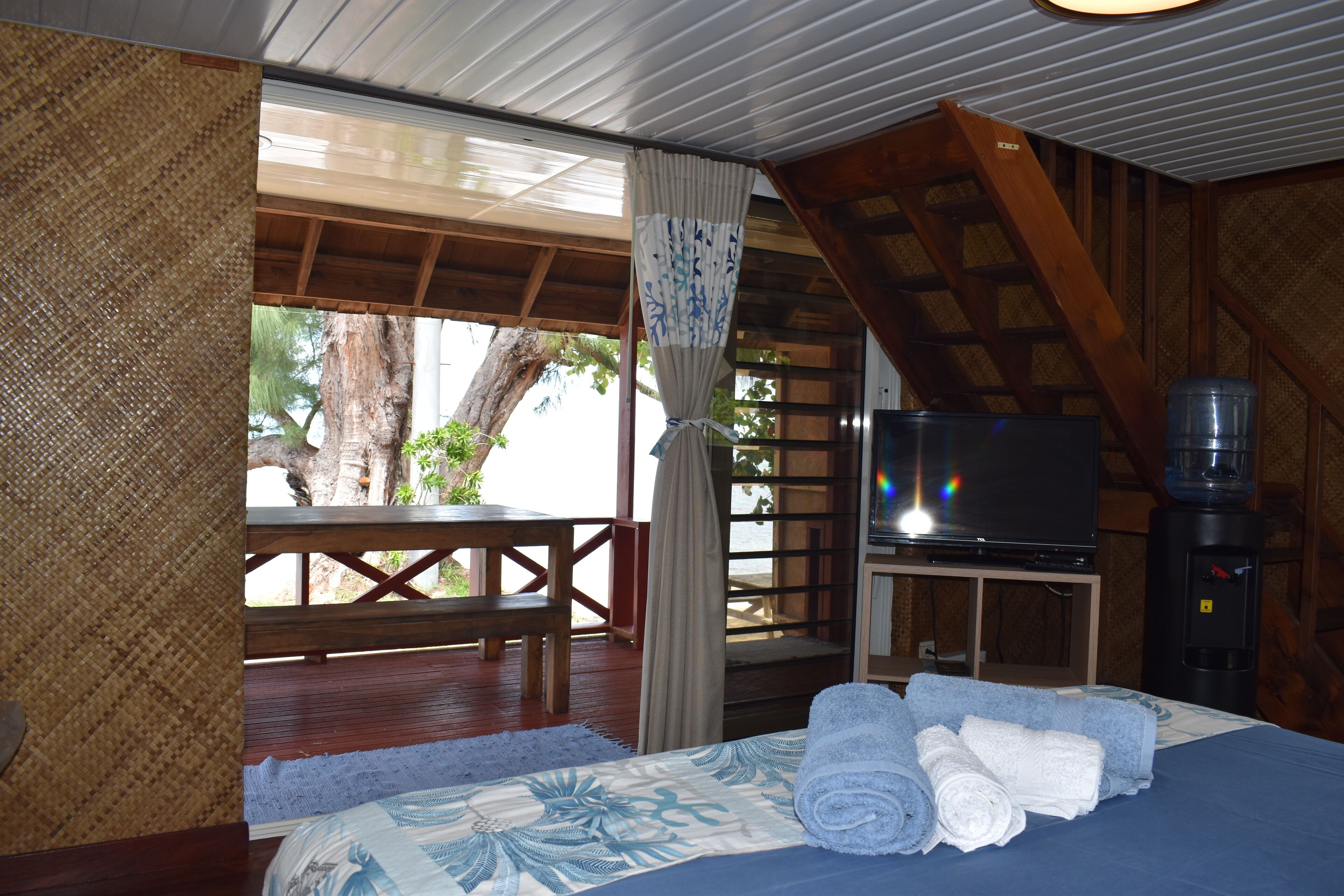 Bungalow, Blick auf die Lagune, am Strand (Aito) | 1 Schlafzimmer, hochwertige Bettwaren, Select-Comfort-Betten