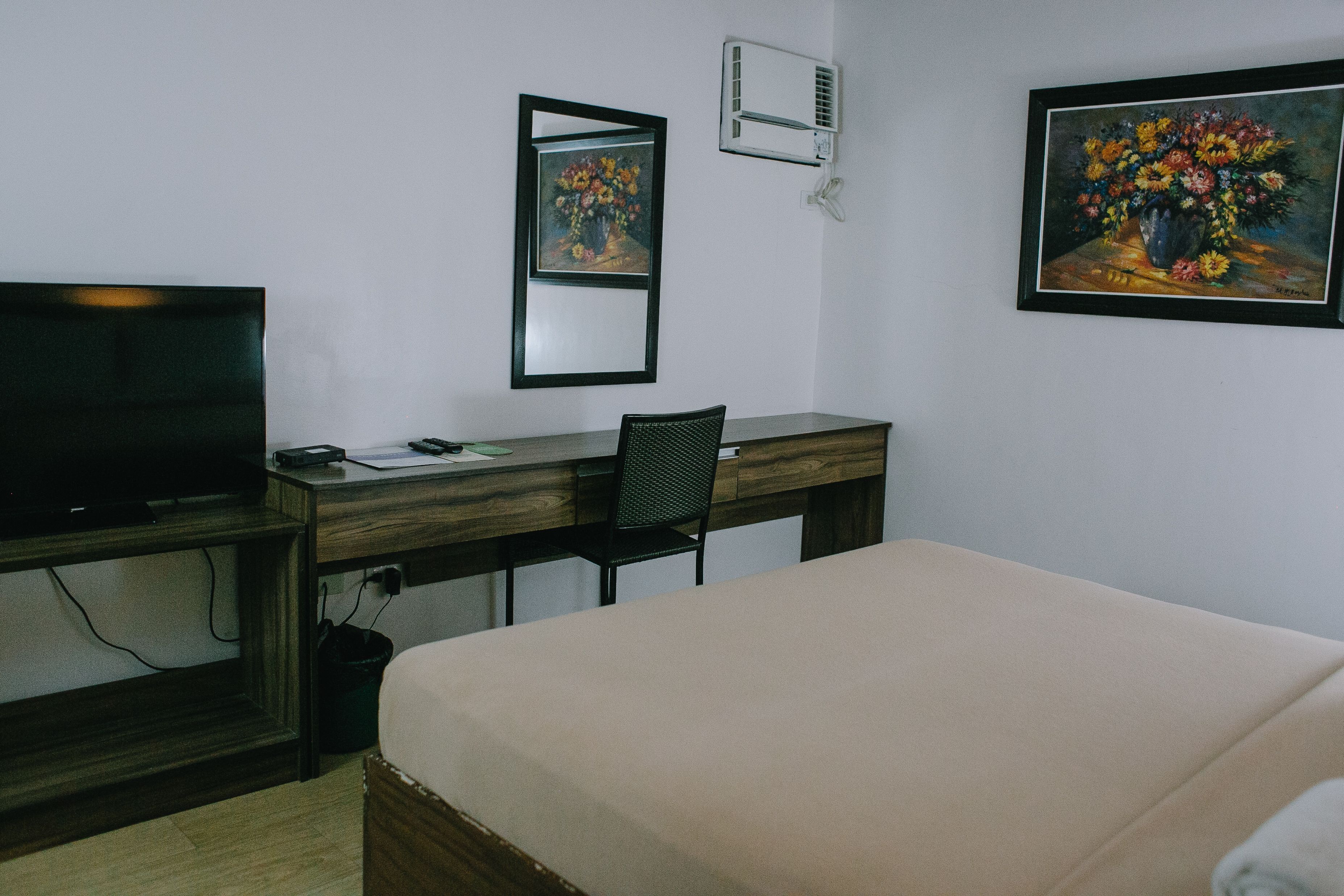 Desk, soundproofing, iron/ironing board, free WiFi