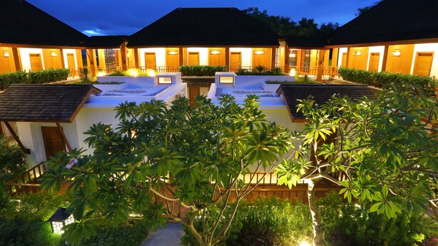 A resort with multiple guest rooms, a swimming pool, and lush greenery. - Mount Inle Hotel & Resorts (Nyaungshwe)