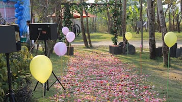 Área externa para casamento