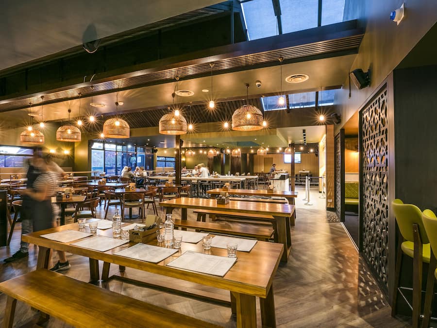 Lunch and dinner served, Modern European cuisine