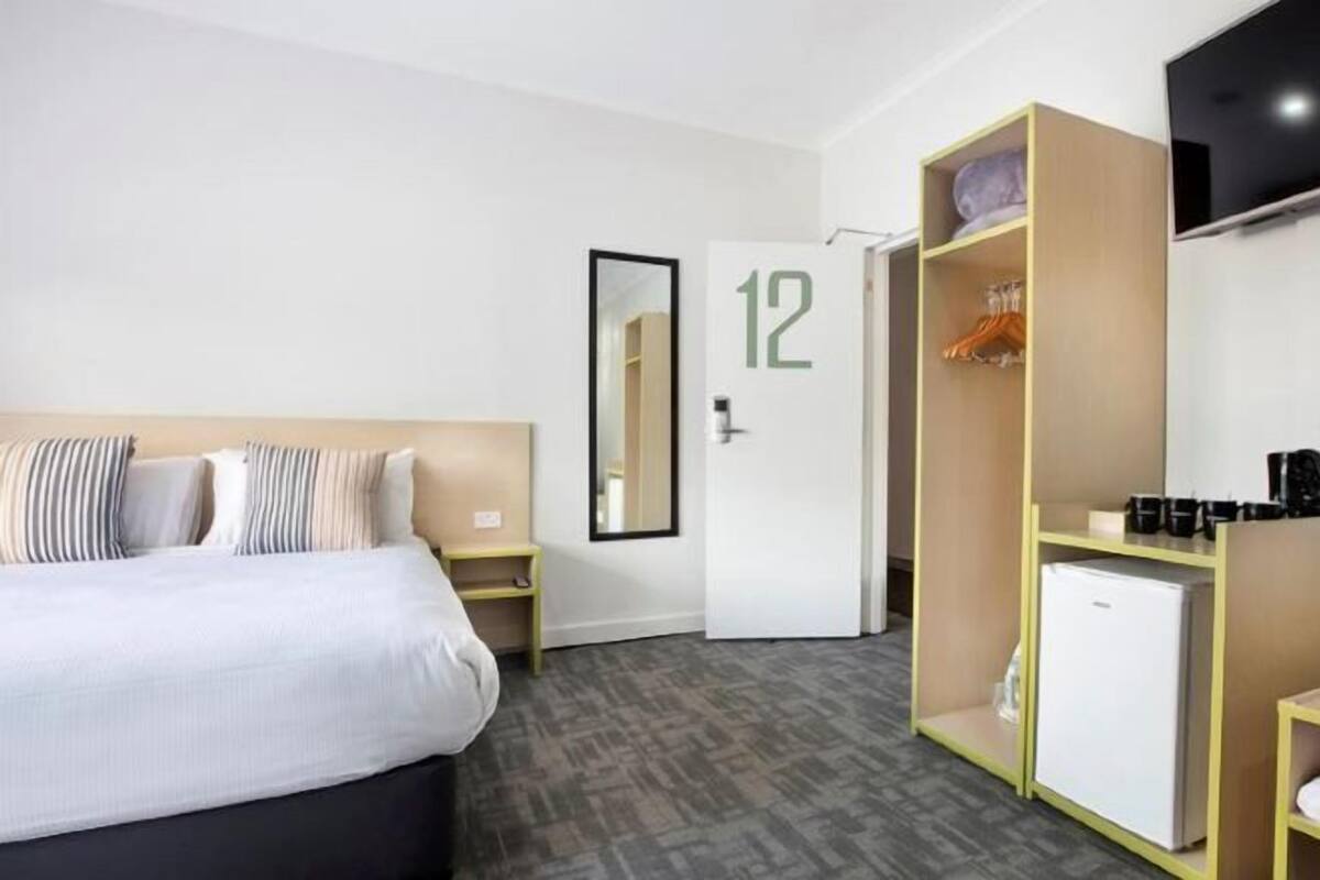 Desk, iron/ironing board, cribs (free), WiFi (free)