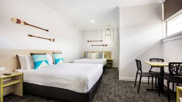 Desk, iron/ironing board, free cots/infant beds, free WiFi