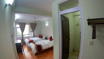 Standard Double or Twin Room, 2 Bedrooms, Smoking, City View (Deluxe Double Room with Private Bathr) | In-room safe, desk, laptop workspace, free WiFi