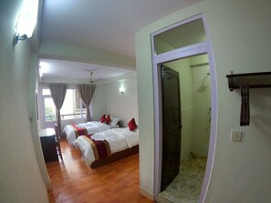 Standard Double or Twin Room, 2 Bedrooms, Smoking, City View (Deluxe Double Room with Private Bathr) | In-room safe, desk, laptop workspace, free WiFi