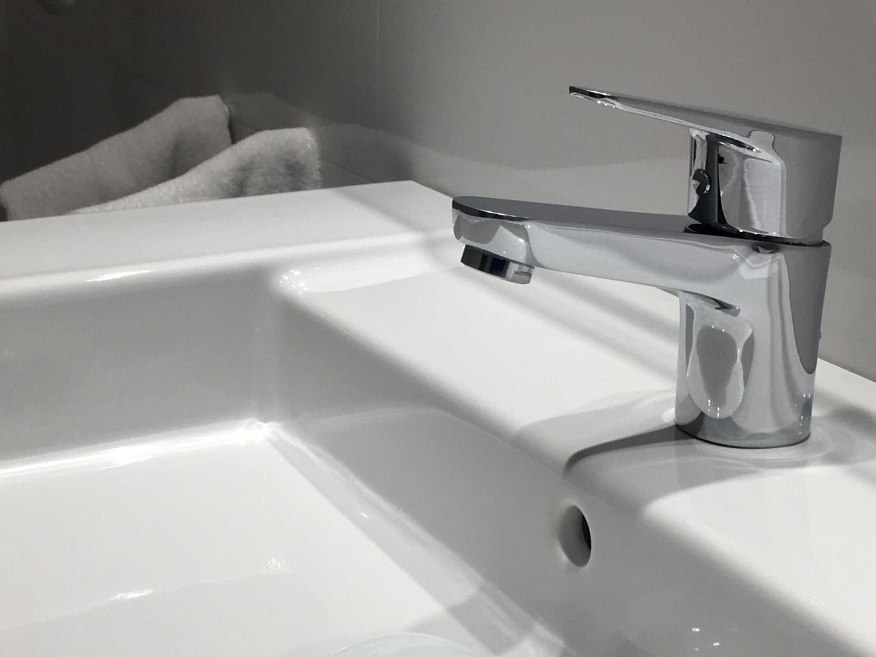 free toiletries, hair dryer, towels