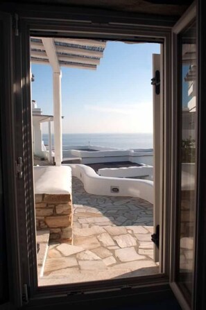 Apartment, 1 Bedroom, Sea View | View from room - Vega Apartments (Tinos)