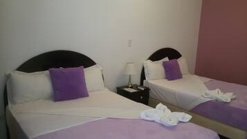 Standard Double Room, 2 Double Beds | Iron/ironing board, free WiFi