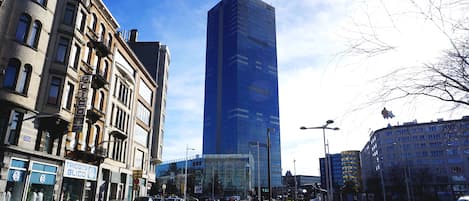 Blick von der Unterkunft