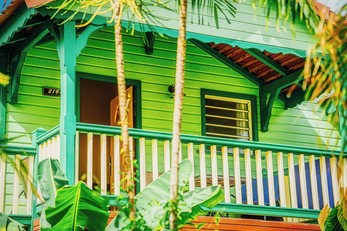 Bungalow double confort vue jardin- Lit double | 객실 내 금고, 암막 커튼, 다리미/다리미판, WiFi