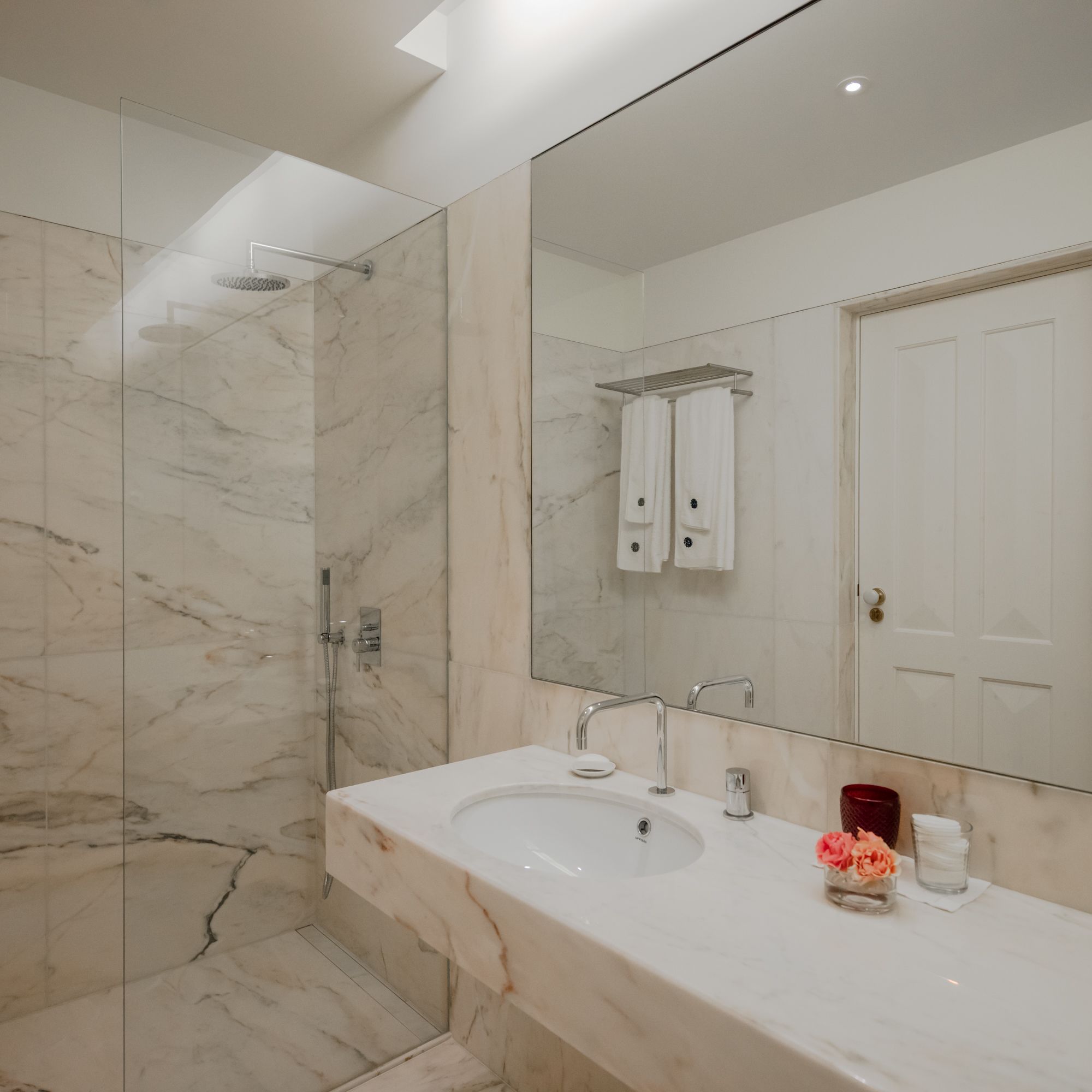 shower, free toiletries, hair dryer, bathrobes