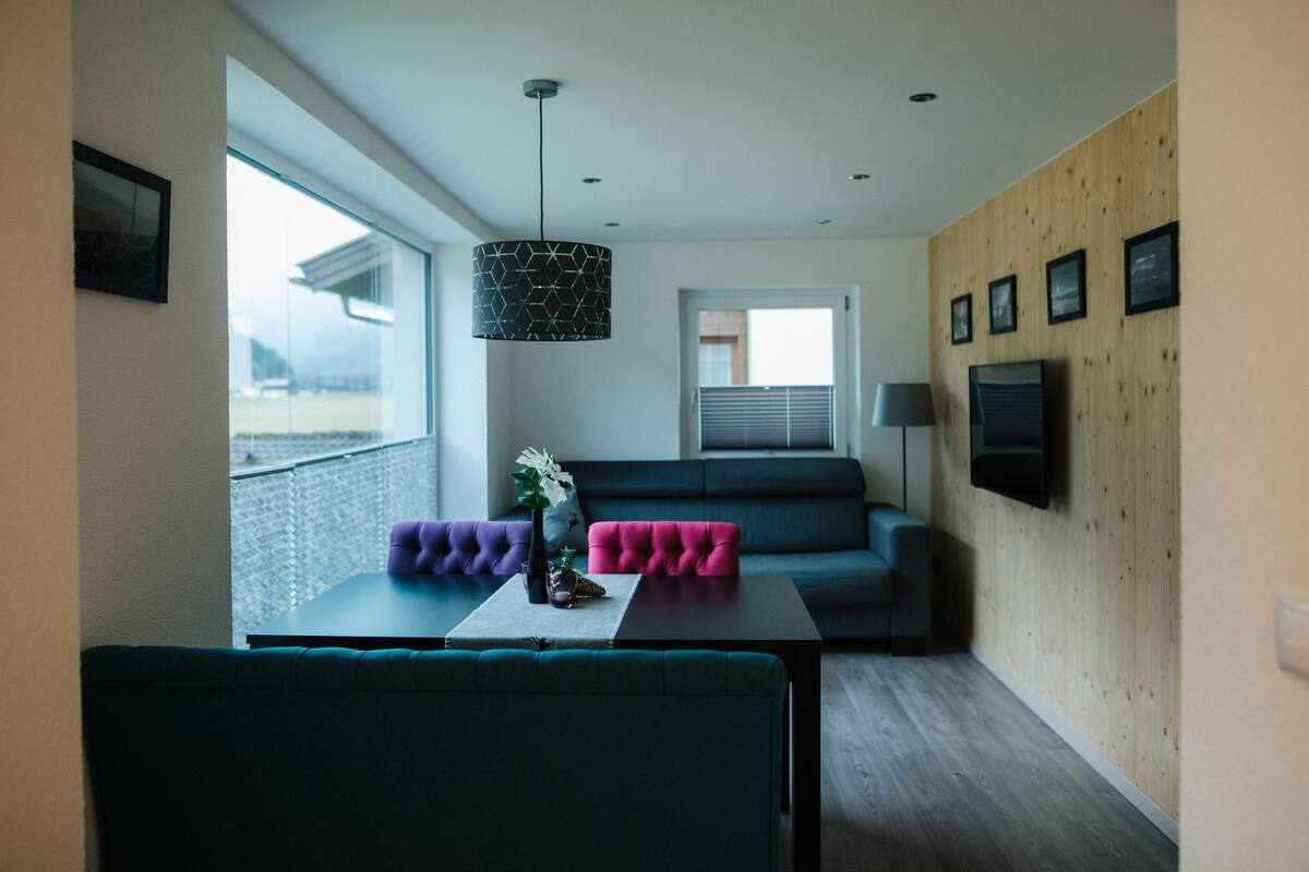 Apartment, 2 Bedrooms, Balcony | Living area | Flat-screen TV, Netflix