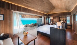 Minibar, in-room safe, desk, laptop workspace - Conrad Bora Bora Nui (Bora Bora)