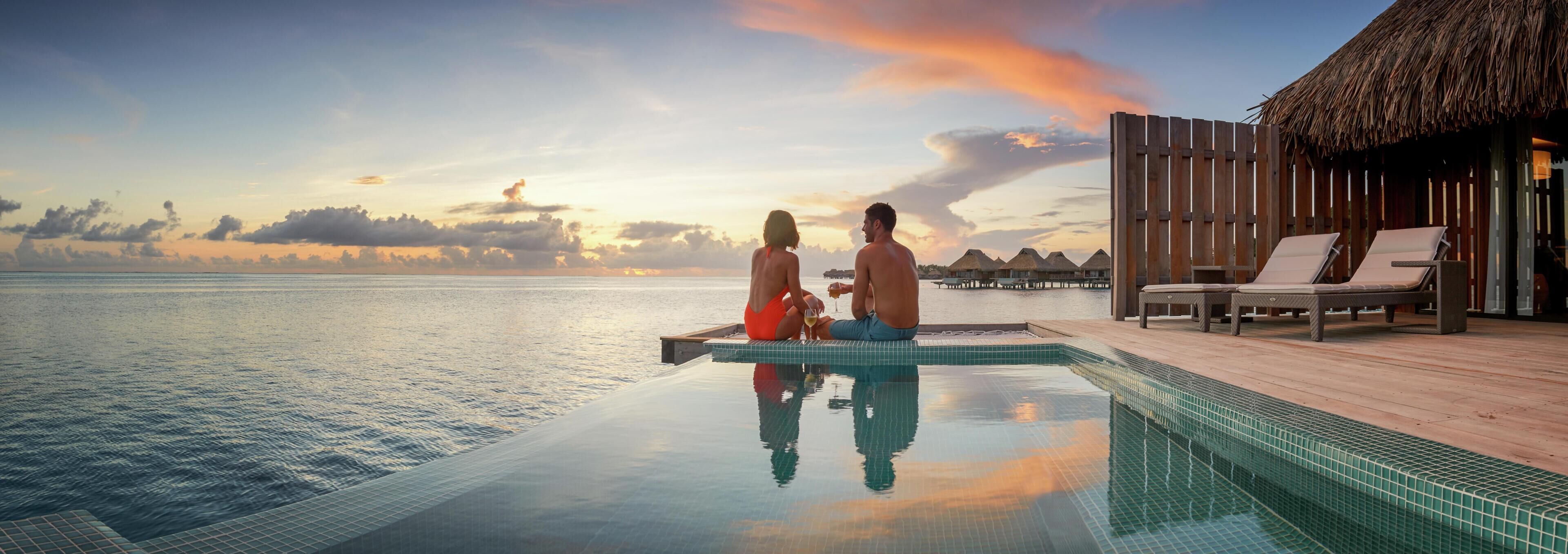 Sunset Overwater Pool Villa