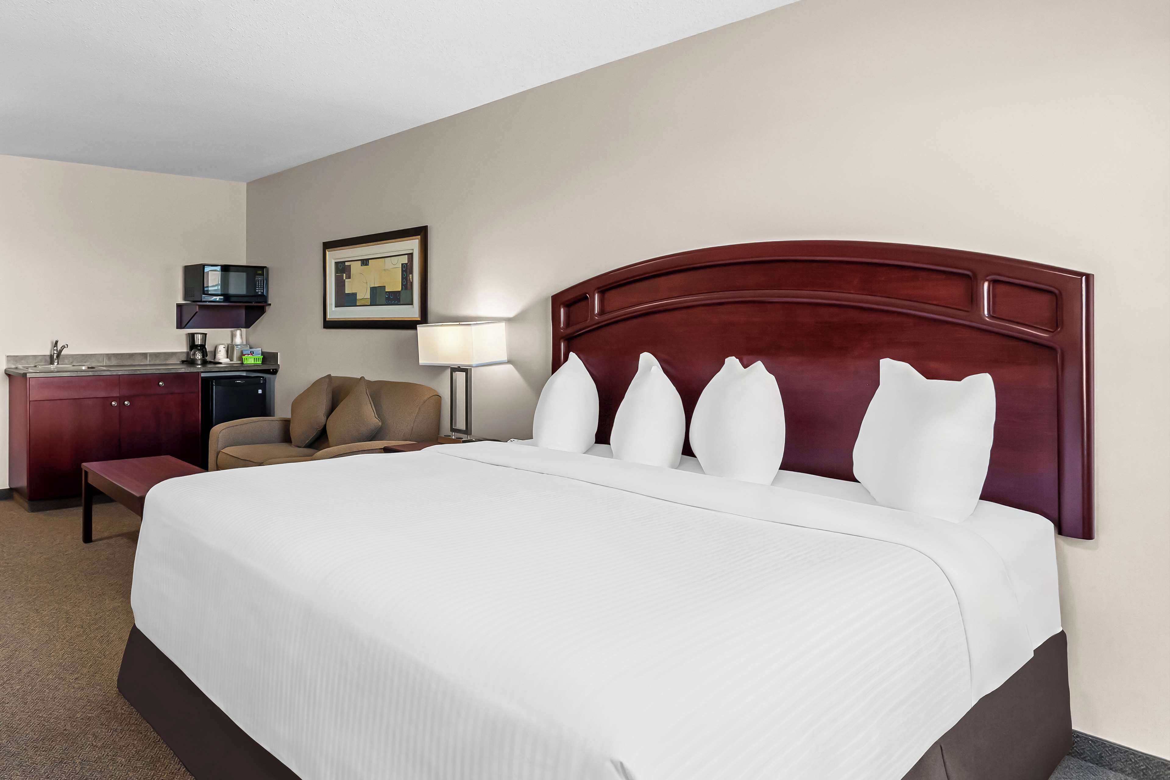 standard room, 1 king bed, non smoking, refrigerator & microwave | desk, soundproofing, iron/ironing board, free wifi