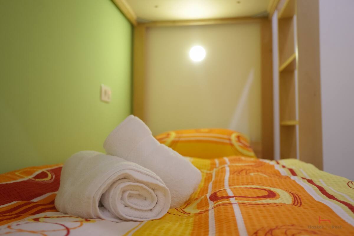 Economy Shared Dormitory, Bunk Bed, 6 rooms - 24 beds | Premium bedding, minibar, in-room safe, iron/ironing board