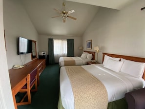 Double Room, 2 Queen Beds | Desk, iron/ironing board, free WiFi, bed sheets - Garden Inn and Suites (Fresno)