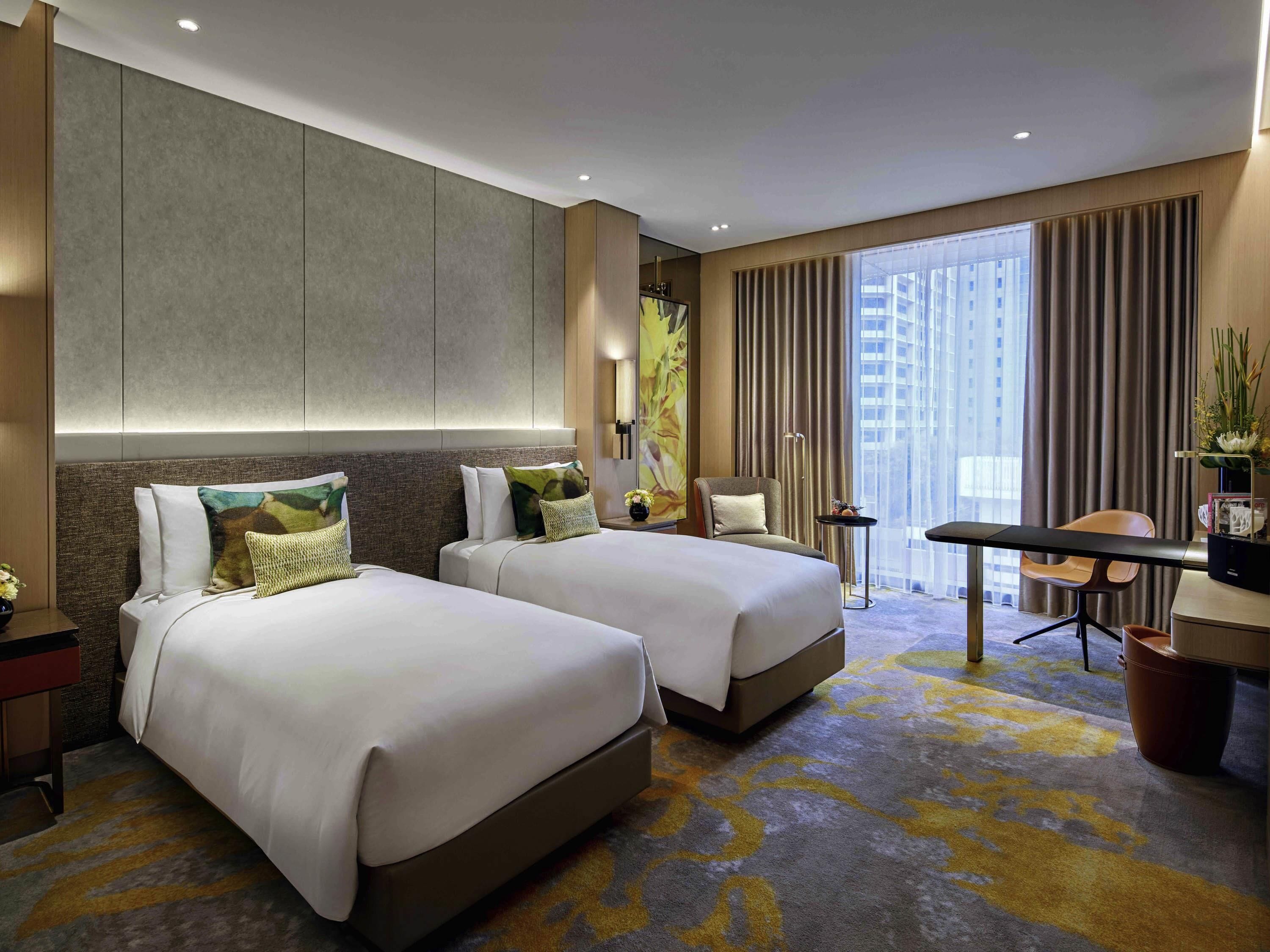 Premium bedding, down duvets, minibar, in-room safe