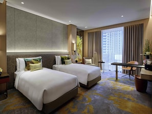 LUXURY CLUB ROOM, Club Millésime Access, 2 Single Beds, Heritage or Pool View, High Floor | 1 bedroom, premium bedding, down comforters, minibar