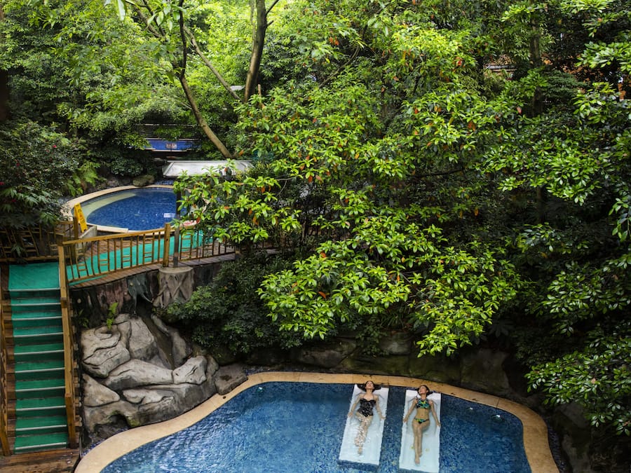 Indoor pool, outdoor pool