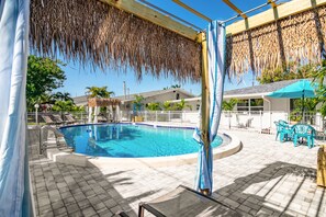 Outdoor pool, open 8:00 AM to 6:00 PM, free pool cabanas, pool umbrellas
