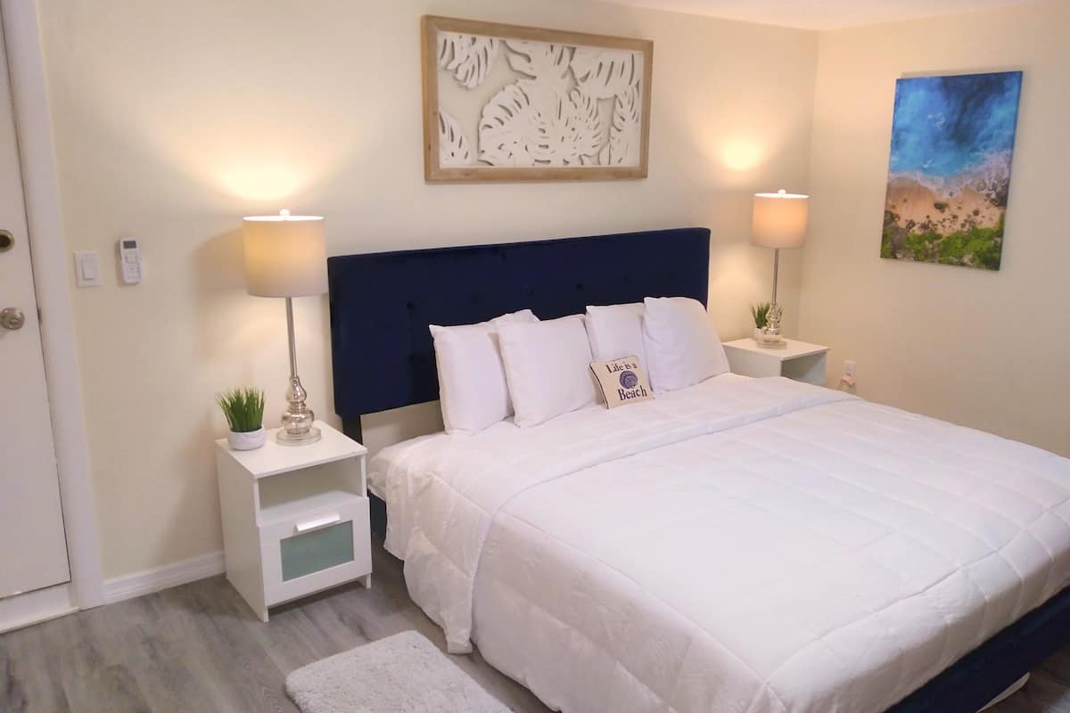 Deluxe Studio, 1 King Bed | 1 bedroom, blackout drapes, iron/ironing board, free WiFi