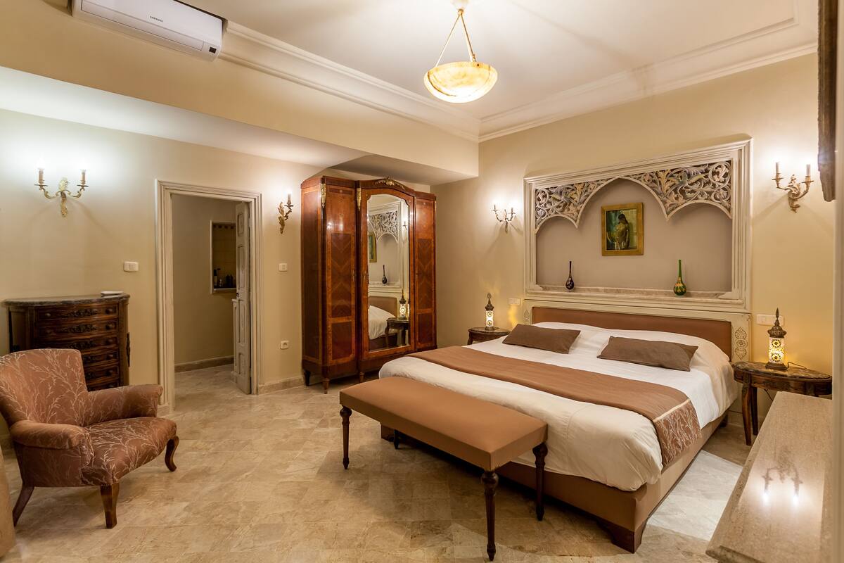 Habitación doble (Carthage) | Ropa de cama de alta calidad, colchones Select Comfort, minibar