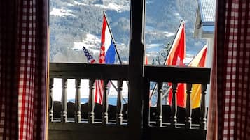 Doppelzimmer, Bergblick | Blick vom Balkon