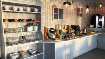 Daily buffet breakfast (EUR 14 per person)