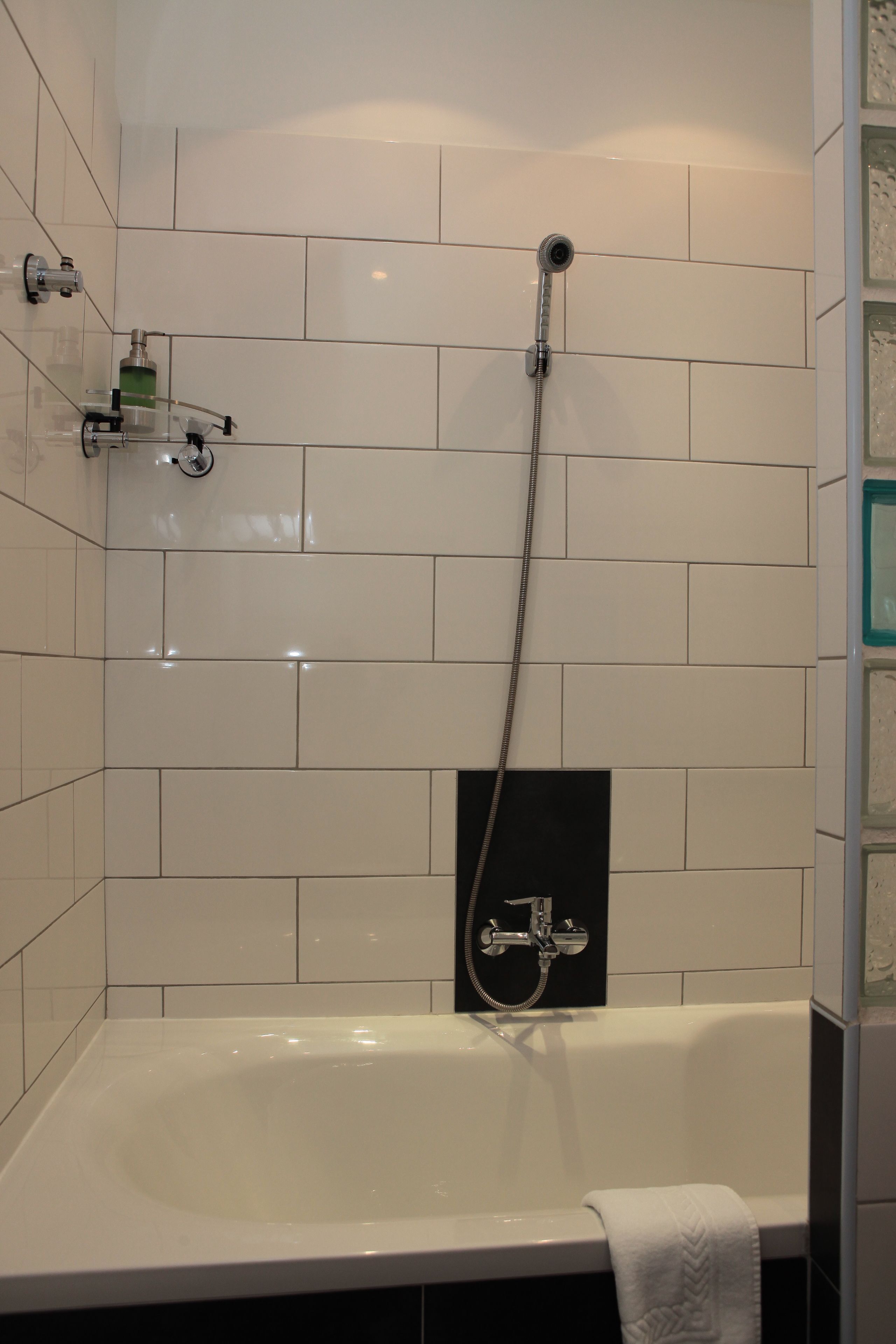 superior double room | bathroom | shower, free toiletries, hair dryer, towels