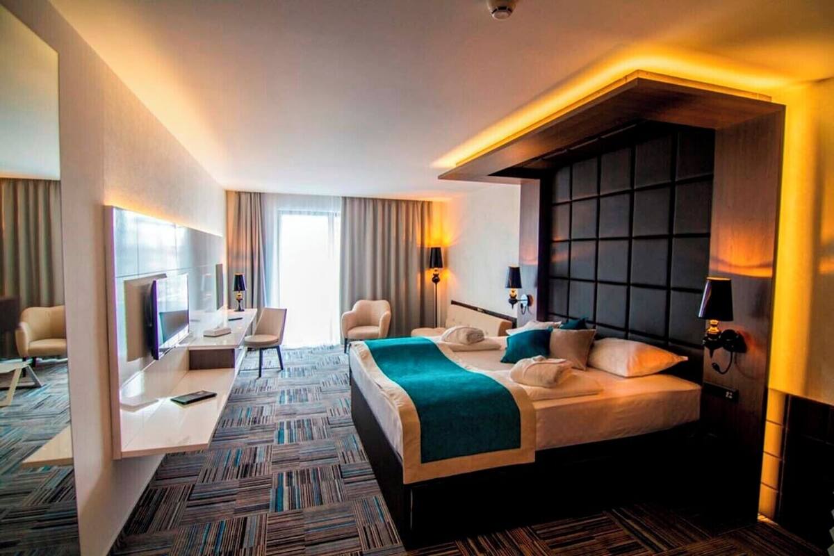 free toiletries, hair dryer, bathrobes, slippers