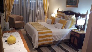 Chambre Double Deluxe, 1 grand lit, salle de bains commune, vue océan