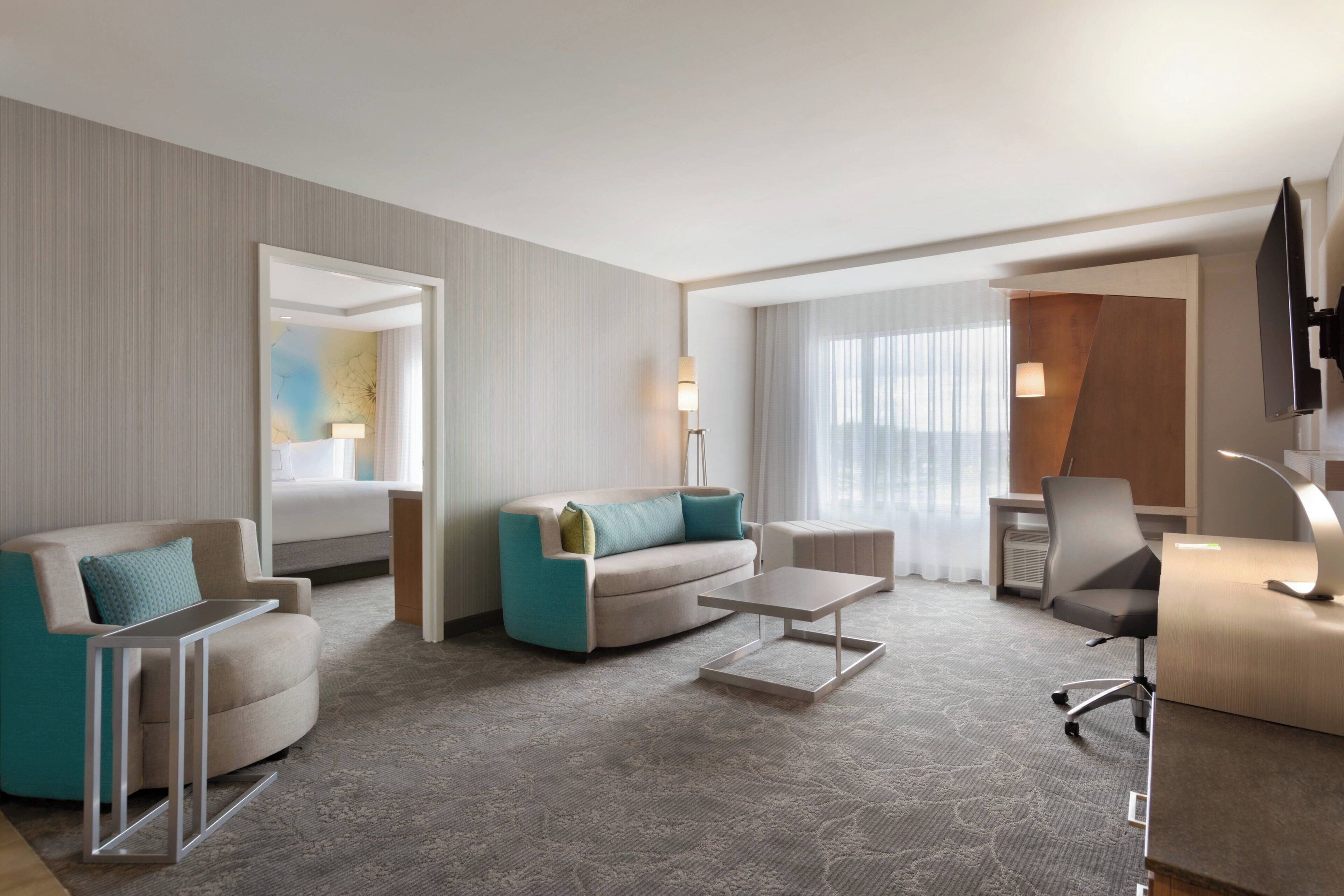 suite, 1 bedroom | premium bedding, desk, laptop workspace, blackout curtains