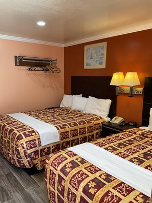 Standard Room, 2 Double Beds | 1 bedroom, desk, iron/ironing board, free WiFi