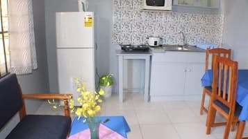 Apartment, 2 Bedrooms | Private kitchenette | Full-size fridge, microwave, stovetop, electric kettle