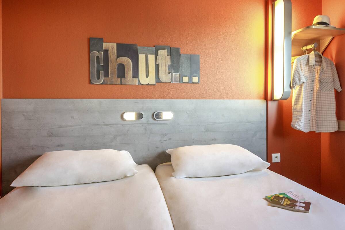 Chambre avec lits jumeaux, 2 lits une place