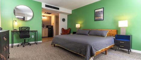 Premium Double Room, 1 King Bed, Non Smoking, Refrigerator & Microwave