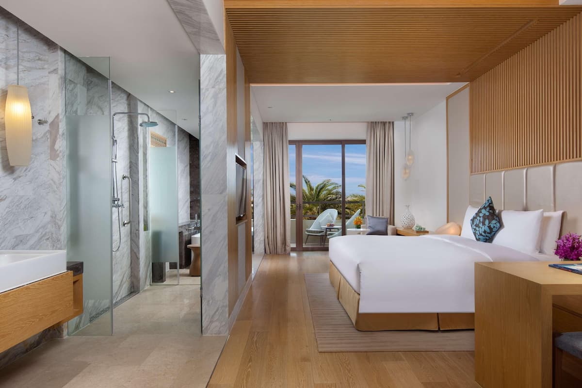 In-room safe, desk, laptop workspace, blackout curtains