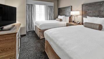 Junior Suite, Multiple Beds | Premium bedding, blackout drapes, iron/ironing board
