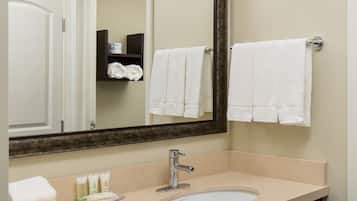 Free toiletries, hair dryer, towels, soap
