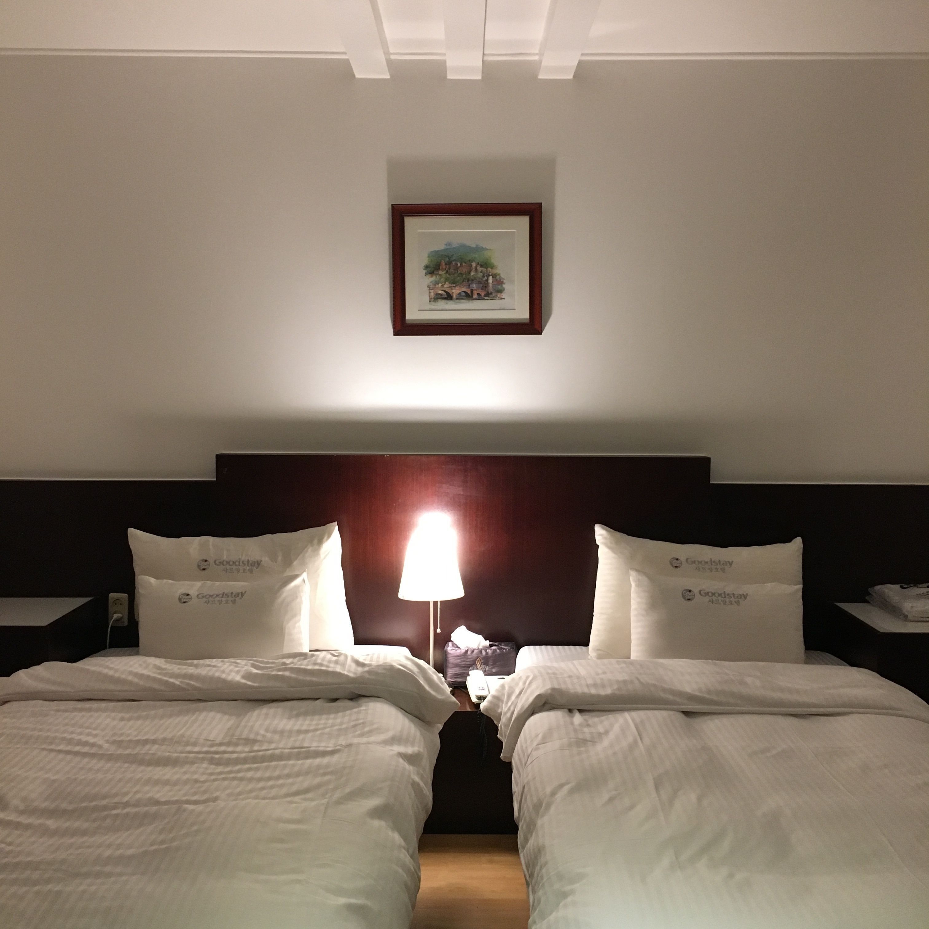 Blackout drapes, free WiFi, bed sheets