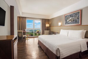 Minibar, coffre-fort, bureau, rideaux d’obscurcissement
