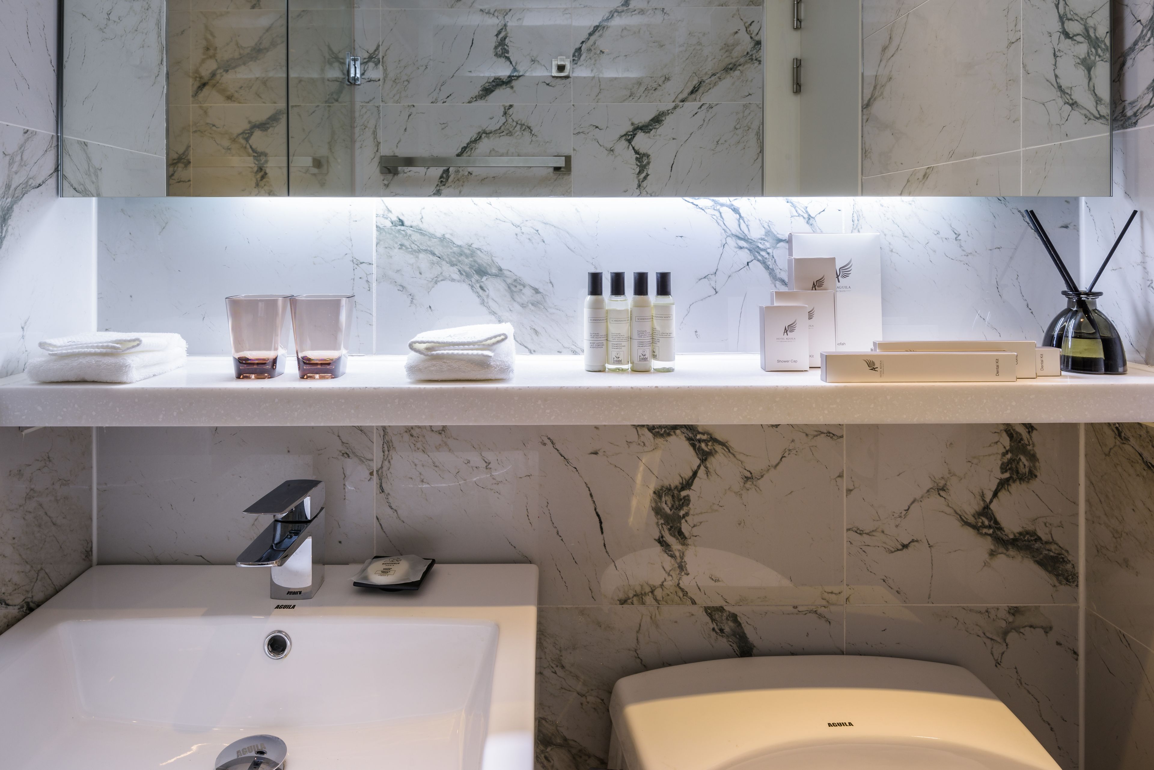 free toiletries, hair dryer, bathrobes, slippers