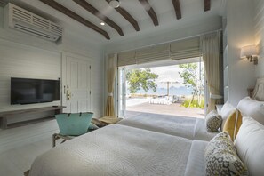 Luxury Villa, 2 Bedrooms, Private Pool, Sea View | Premium bedding, minibar, in-room safe, desk - Cape Kudu Hotel (Ko Yao)