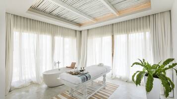 Couples treatment room(s), body treatments, aromatherapy, Thai massages