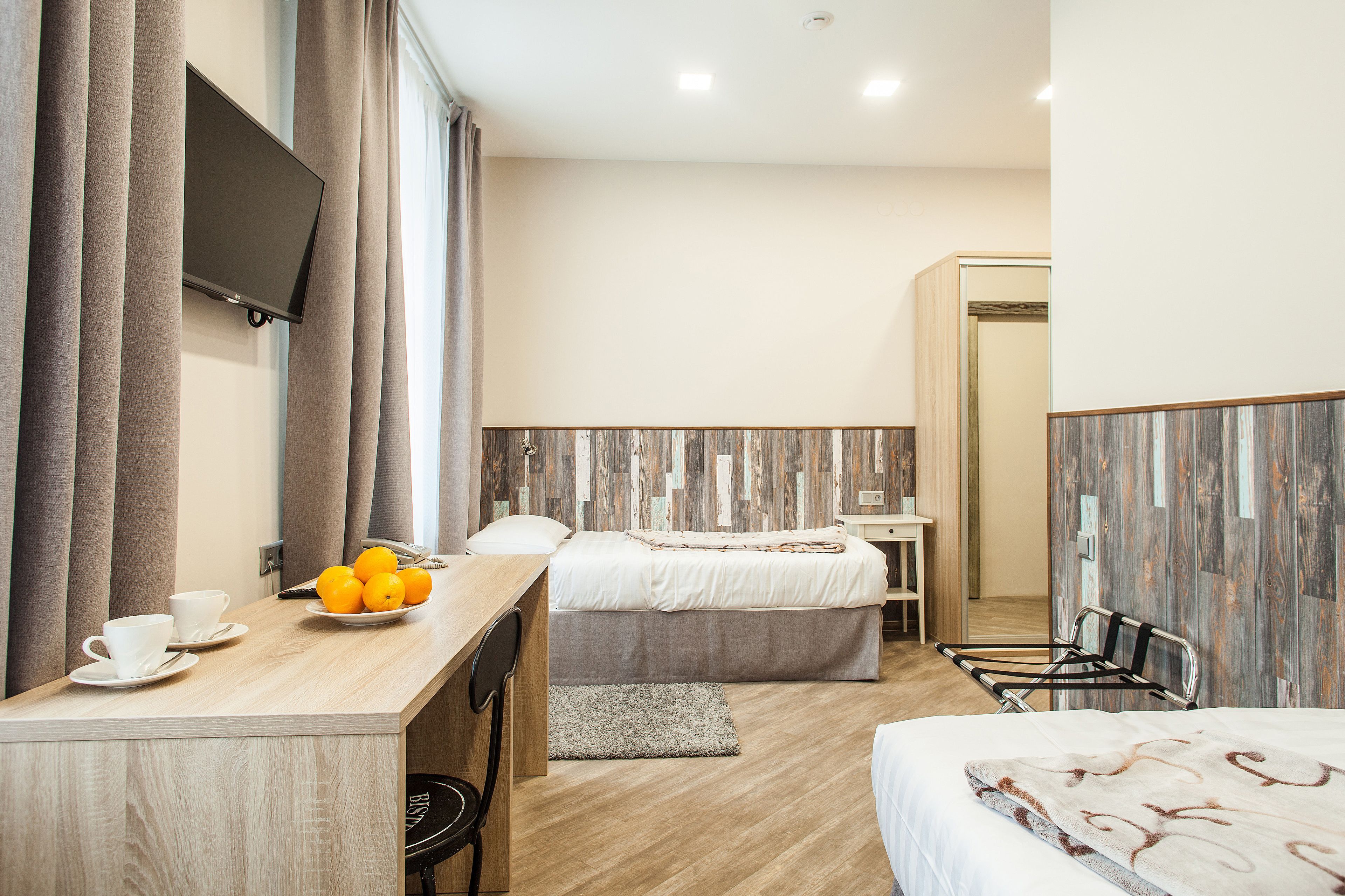 Premium bedding, down duvets, minibar, in-room safe