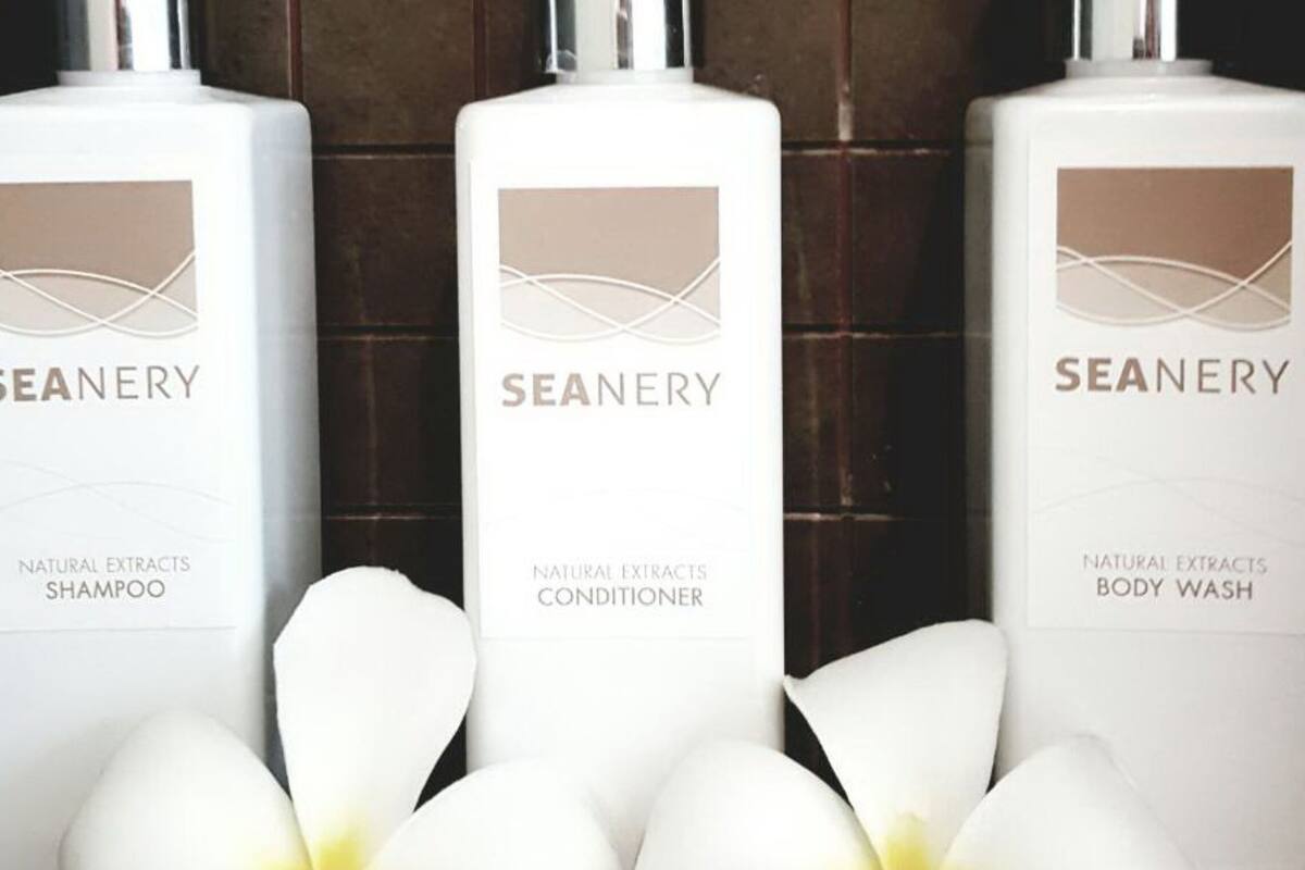 shower, eco-friendly toiletries, hair dryer, bathrobes